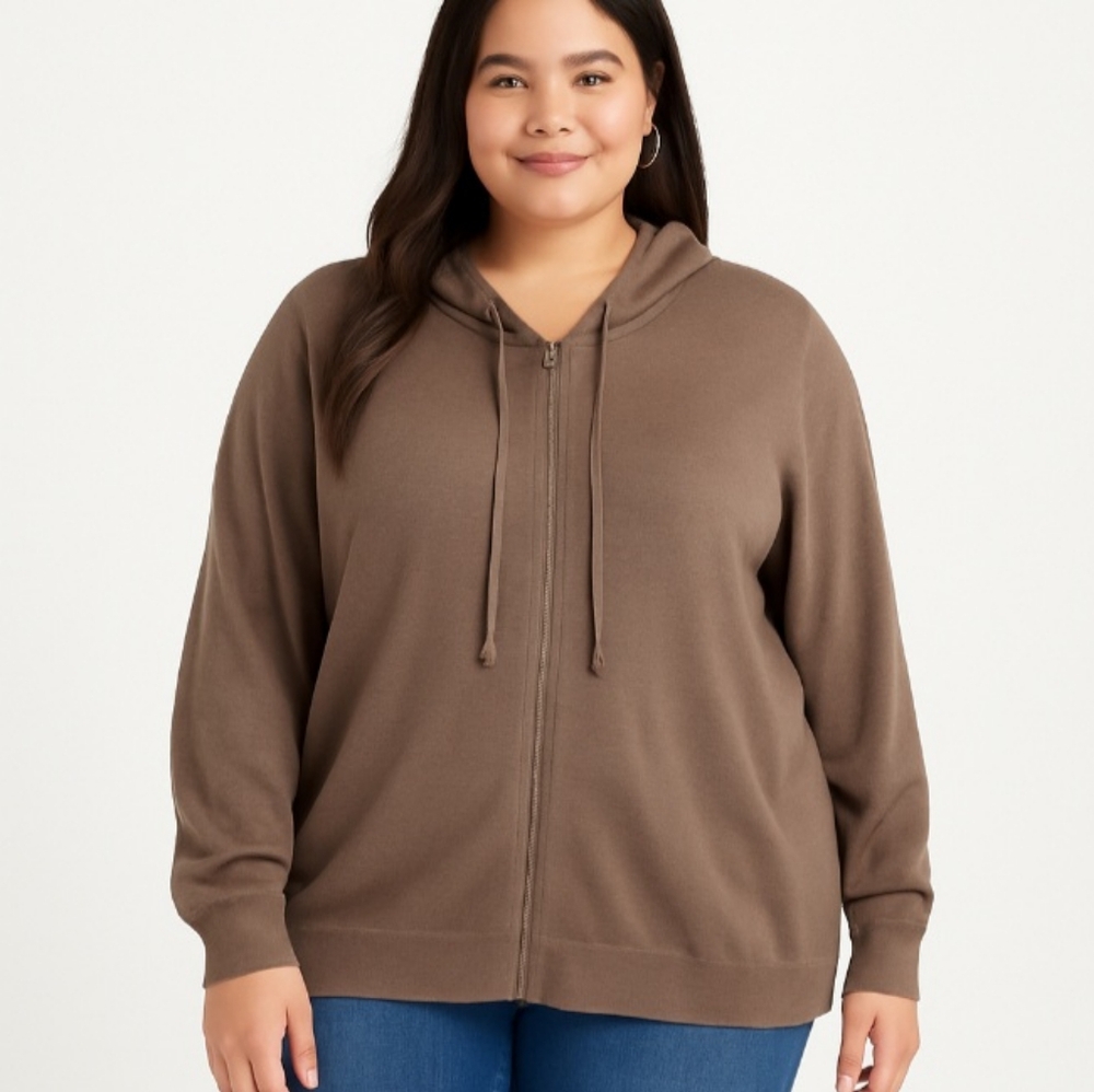 terra & sky hooded sweater size 1x (16w-18w) New With Tags